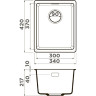 Мойка OMOIKIRI KATA 34-U-DC Artgranit/темный шоколад 4993381
