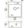 Мойка OMOIKIRI AMADARE E45-IN нерж.сталь/нержавеющая сталь 4993802